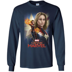 Marvel Captain Marvel Powers Portrait Men Long Sleeve Shirt