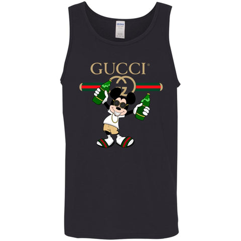 Gucci Mickey Mouse Top Trending T-shirt Men Cotton Tank Black / X-Small Men Cotton Tank - parenttees