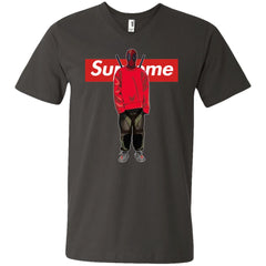 Supreme Deadpool Hiphop T-shirt Men V-Neck T-Shirt Men V-Neck T-Shirt - parenttees