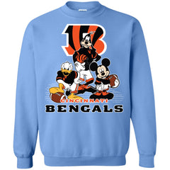 Mickey Mouse Cincinnati Bengals American Football Nfl Sports Shirt Crewneck Pullover Sweatshirt Crewneck Pullover Sweatshirt - parenttees