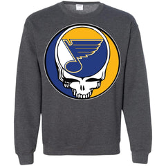 St Louis Blues Grateful Dead Steal Your Face Hockey Nhl Shirts Crewneck Pullover Sweatshirt Crewneck Pullover Sweatshirt - parenttees