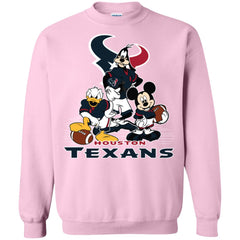 Mickey Mouse Houston Texans American Football Nfl Sports Shirt Crewneck Pullover Sweatshirt Crewneck Pullover Sweatshirt - parenttees