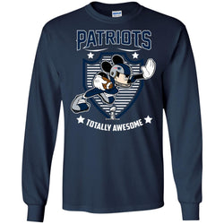 Nfl – New England Patriots Totally Awesome Mickey Mouse Super Bowl 2019 Football Men Long Sleeve Shirt