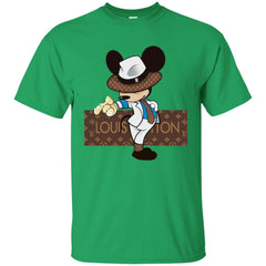 Louis Vuitton Mickey Dance Tshirt Men Cotton T-Shirt Men Cotton T-Shirt - parenttees