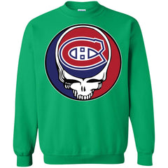 Montreal Canadiens Grateful Dead Steal Your Face Hockey Nhl Shirts Crewneck Pullover Sweatshirt Crewneck Pullover Sweatshirt - parenttees