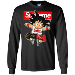 Supreme Dragon Ball Goku T-shirt Men Long Sleeve Shirt