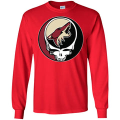 Arizona Coyotes Grateful Dead Steal Your Face Hockey Nhl Shirts Men Long Sleeve Shirt Men Long Sleeve Shirt - parenttees