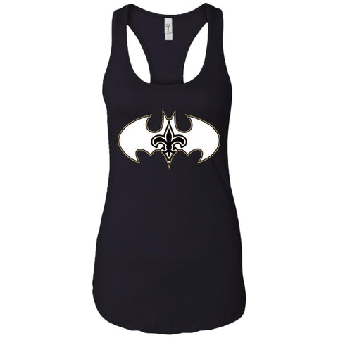 We Are The New Orleans Saints Batman Nfl Mashup Women Tank Top Black / X-Small Women Tank Top - parenttees