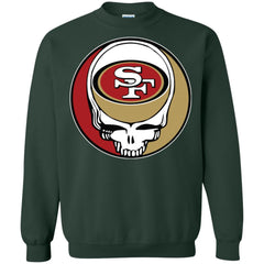 San Francisco 49ers Grateful Dead Steal Your Face Football Nfl Shirts Crewneck Pullover Sweatshirt Crewneck Pullover Sweatshirt - parenttees