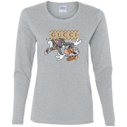 Gucci Tom And Jerry Cartoon T-shirt Women Long Sleeve Shirt