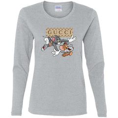Gucci Tom And Jerry Cartoon T-shirt Women Long Sleeve Shirt Women Long Sleeve Shirt - parenttees