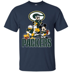 Mickey Mouse Green Bay Packer American Football Nfl Sports Shirt Men Cotton T-Shirt Men Cotton T-Shirt - parenttees