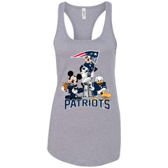 Nfl - New England Patriots Donald Duck Goofy Mickey Mouse Super Bowl 2019 Football Women Tank Top Women Tank Top - parenttees