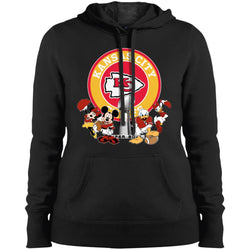 Nfl – Kansas City Chiefs Super Bowl 2019 Mickey Mouse Minnie Mouse Donald Duck Daisy Duck Football Women Hooded Sweatshirt