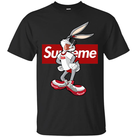 Supreme Rabbit T Shirt Men Cotton T-Shirt Black / S Men Cotton T-Shirt - parenttees