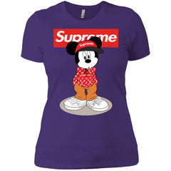 Supreme Mickey Mouse T-shirt Women Cotton T-Shirt Women Cotton T-Shirt - parenttees