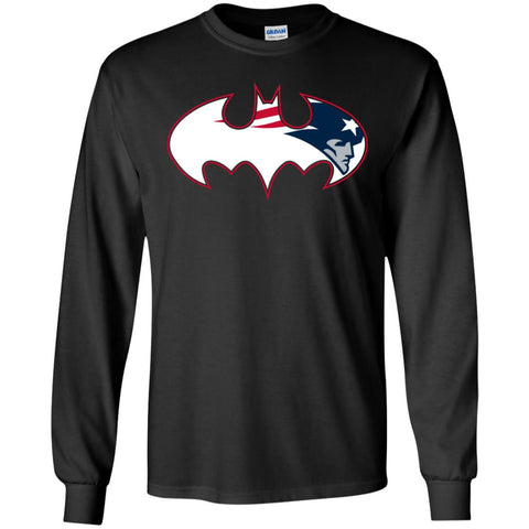 We Are The New England Patriots Batman Nfl Mashup Men Long Sleeve Shirt Black / S Men Long Sleeve Shirt - parenttees