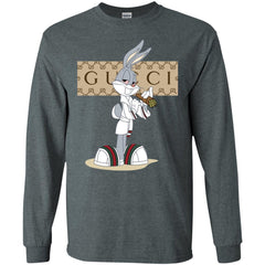 Gucci Rabbit Smoking Funny T-shirt Men Long Sleeve Shirt Men Long Sleeve Shirt - parenttees