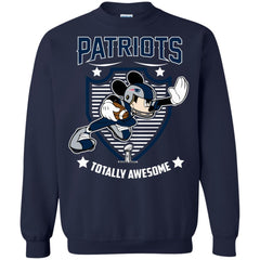 Nfl – New England Patriots Totally Awesome Mickey Mouse Super Bowl 2019 Football Crewneck Pullover Sweatshirt Crewneck Pullover Sweatshirt - parenttees