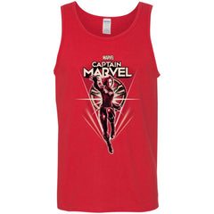 Marvel Captain Marvel Retro Style Flight Men Cotton Tank Men Cotton Tank - parenttees