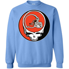 Cleveland Browns Grateful Dead Steal Your Face Football Nfl Shirts Crewneck Pullover Sweatshirt Crewneck Pullover Sweatshirt - parenttees