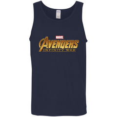 Marvel Avengers Infinity War Golden Logo Men Cotton Tank Men Cotton Tank - parenttees