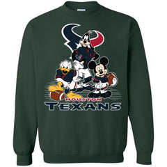 Mickey Mouse Houston Texans American Football Nfl Sports Shirt Crewneck Pullover Sweatshirt Crewneck Pullover Sweatshirt - parenttees