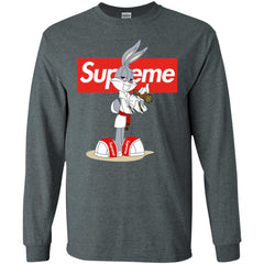 Supreme Rabbit Smoking T-shirt Men Long Sleeve Shirt Men Long Sleeve Shirt - parenttees