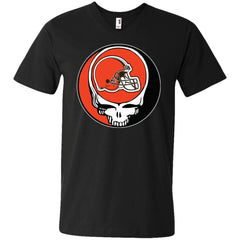 Cleveland Browns Grateful Dead Steal Your Face Football Nfl Shirts Men V-Neck T-Shirt Men V-Neck T-Shirt - parenttees