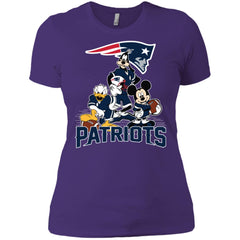 Mickey Mouse New England Patriots American Football Nfl Sports Shirt Women Cotton T-Shirt Women Cotton T-Shirt - parenttees