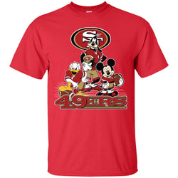 Mickey Mouse San Francisco 49ers American Football Nfl Sports Shirt Men Cotton T-Shirt