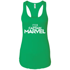 Marvel Captain Marvel Movie Logo White Women Tank Top Women Tank Top - parenttees
