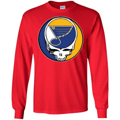 St Louis Blues Grateful Dead Steal Your Face Hockey Nhl Shirts Men Long Sleeve Shirt Men Long Sleeve Shirt - parenttees