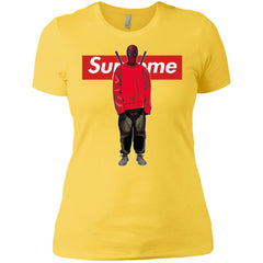 Supreme Deadpool Hiphop T-shirt Women Cotton T-Shirt Women Cotton T-Shirt - parenttees