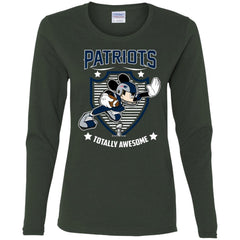 Nfl – New England Patriots Totally Awesome Mickey Mouse Super Bowl 2019 Football Women Long Sleeve Shirt Women Long Sleeve Shirt - parenttees