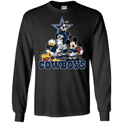 Mickey Mouse Dallas Cowboys American Football Nfl Sports Shirt Men Long Sleeve Shirt