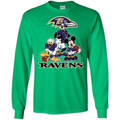 Mickey Mouse Baltimore Ravens American Football Nfl Sports Shirt Men Long Sleeve Shirt Men Long Sleeve Shirt - parenttees