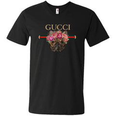 Gucci New Style Bull Dogs T-shirt Men V-Neck T-Shirt Men V-Neck T-Shirt - parenttees