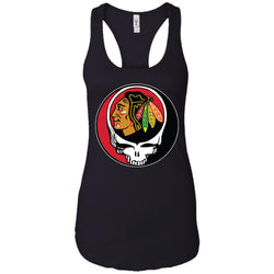 Chicago Blackhawks Grateful Dead Steal Your Face Hockey Nhl Shirts Women Tank Top