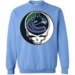 Vancouver Canucks Grateful Dead Steal Your Face Hockey Nhl Shirts Crewneck Pullover Sweatshirt Crewneck Pullover Sweatshirt - parenttees