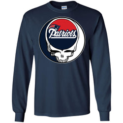 New England Patriots Grateful Dead Steal Your Face Football Nfl Shirts Men Long Sleeve Shirt