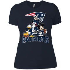 Mickey Mouse New England Patriots American Football Nfl Sports Shirt Women Cotton T-Shirt Women Cotton T-Shirt - parenttees