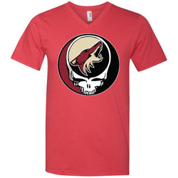 Arizona Coyotes Grateful Dead Steal Your Face Hockey Nhl Shirts Men V-Neck T-Shirt