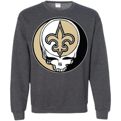 New Orleans Saints Grateful Dead Steal Your Face Football Nfl Shirts Crewneck Pullover Sweatshirt Crewneck Pullover Sweatshirt - parenttees