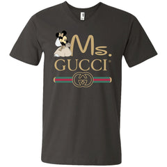 Ms Minnie Gucci Couple Disney Shirt Valentine's Day T-shirt Men V-Neck T-Shirt Men V-Neck T-Shirt - parenttees