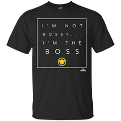 Captain Marvel Not Bossy I'm The Boss Men Cotton T-Shirt Men Cotton T-Shirt - parenttees