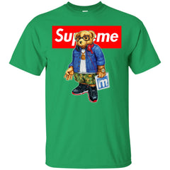 Supreme Bear Style Music T-shirt Men Cotton T-Shirt Men Cotton T-Shirt - parenttees