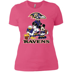 Mickey Mouse Baltimore Ravens American Football Nfl Sports Shirt Women Cotton T-Shirt Women Cotton T-Shirt - parenttees