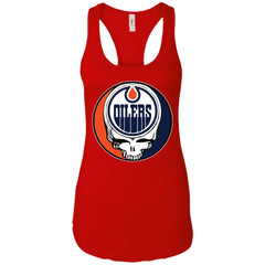 Edmonton Oilers Grateful Dead Steal Your Face Hockey Nhl Shirts Women Tank Top Women Tank Top - parenttees