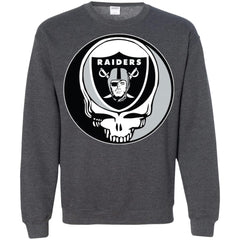 Oakland Raiders Grateful Dead Steal Your Face Football Nfl Shirts Crewneck Pullover Sweatshirt Crewneck Pullover Sweatshirt - parenttees